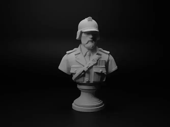 Anti-Tank Soldier Bust Chess