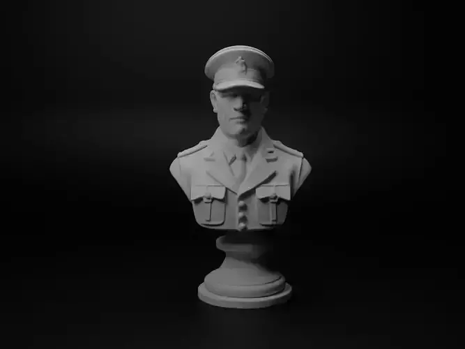 Australian ANZAC Soldier Bust Chess