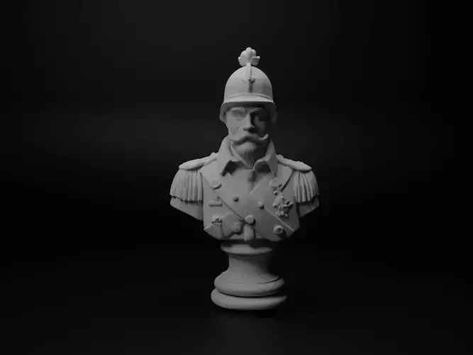 Austrian Grenadier Bust Chess 3D print model