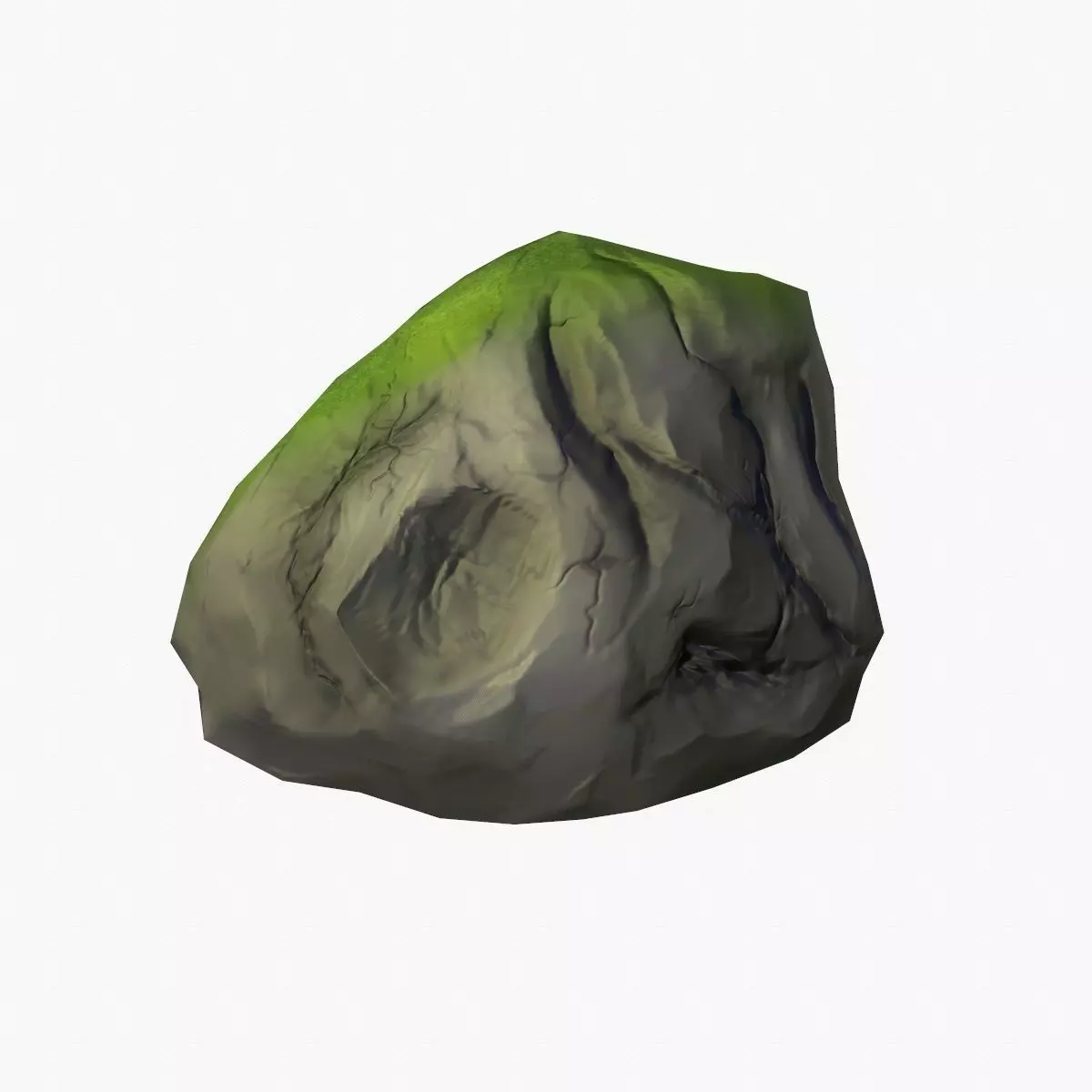 Stone rock Free low-poly 3D model_0