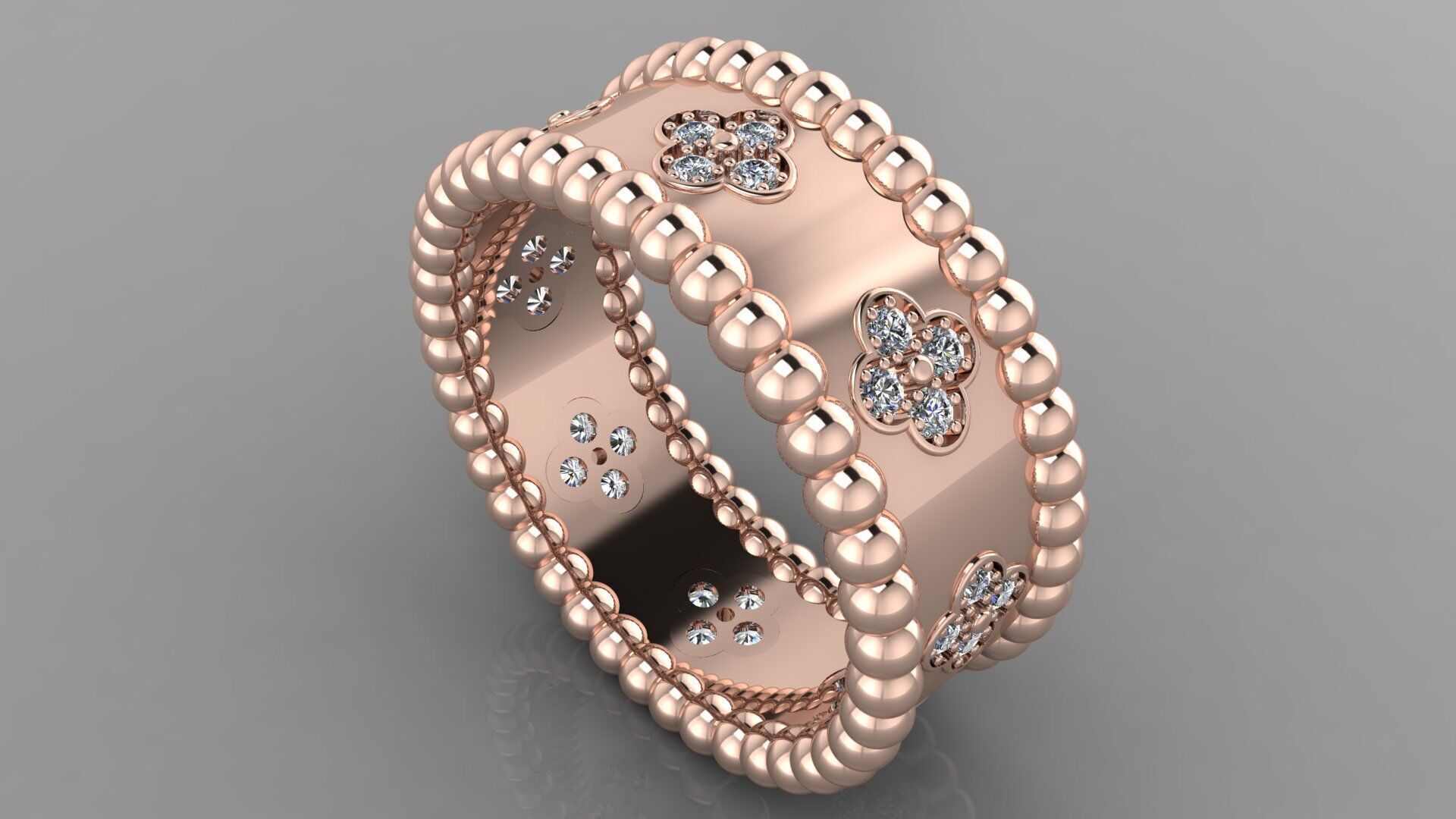 VAN CLEEF COMPLECT Jewelery 3D printed model 3D print model_16