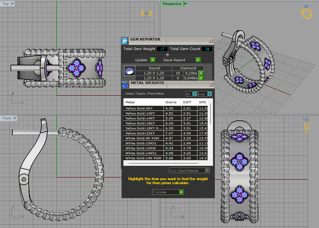 VAN CLEEF COMPLECT Jewelery 3D printed model 3D print model_28