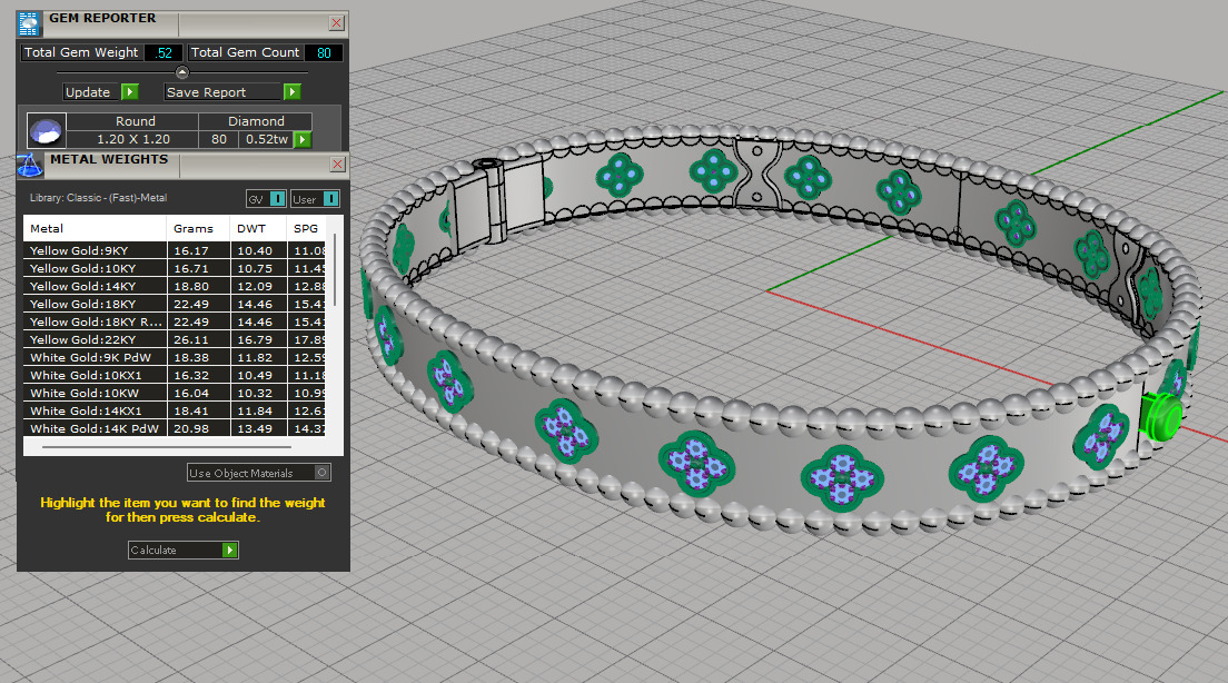 VAN CLEEF COMPLECT Jewelery 3D printed model 3D print model_29