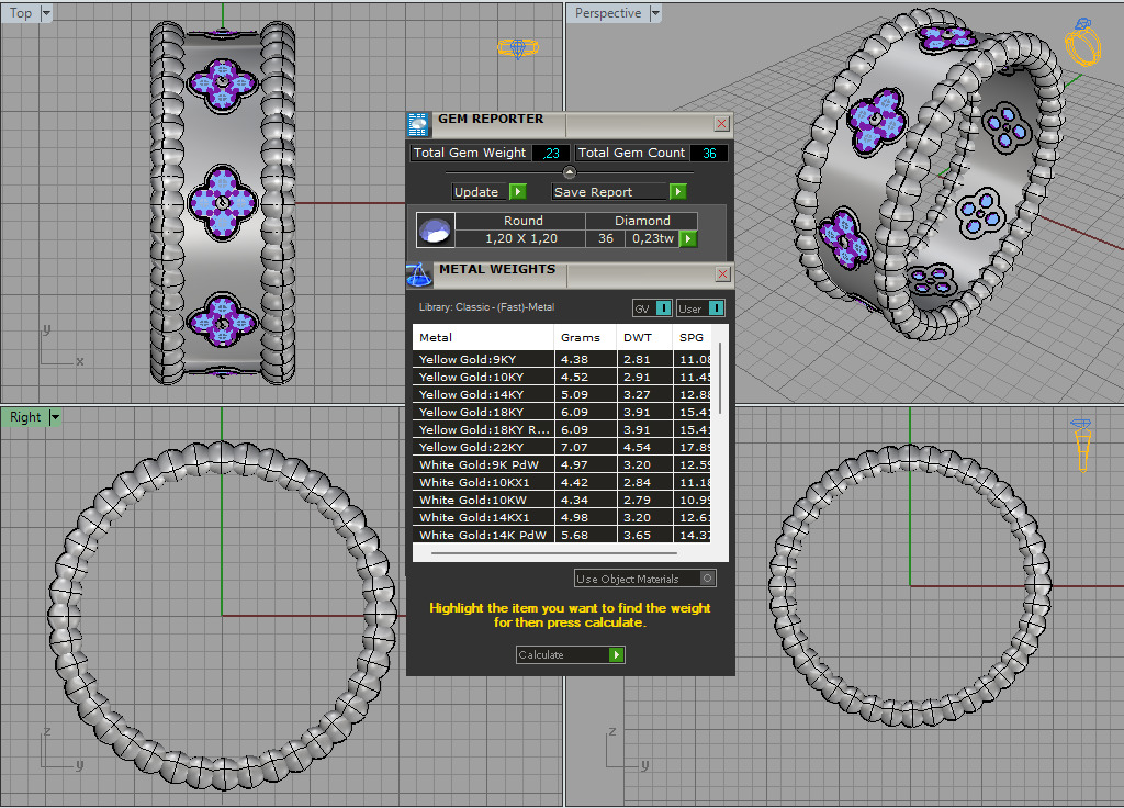 VAN CLEEF COMPLECT Jewelery 3D printed model 3D print model_26