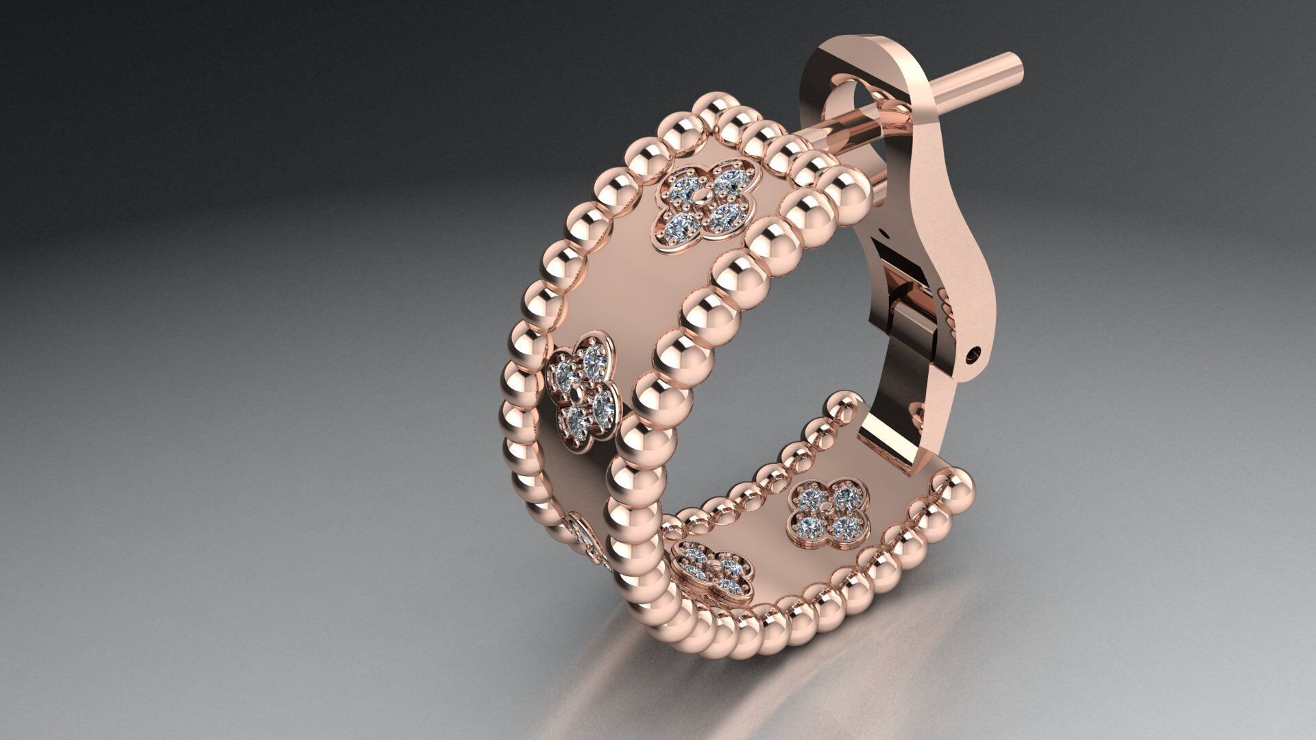 VAN CLEEF COMPLECT Jewelery 3D printed model 3D print model_20