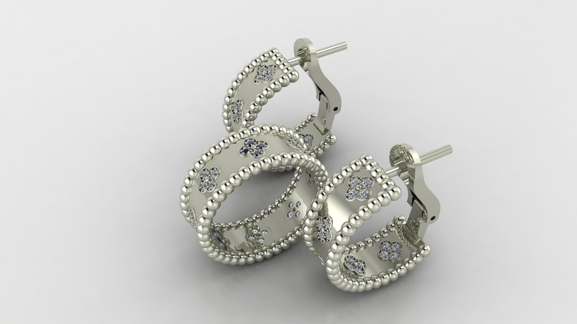 VAN CLEEF COMPLECT Jewelery 3D printed model 3D print model_17