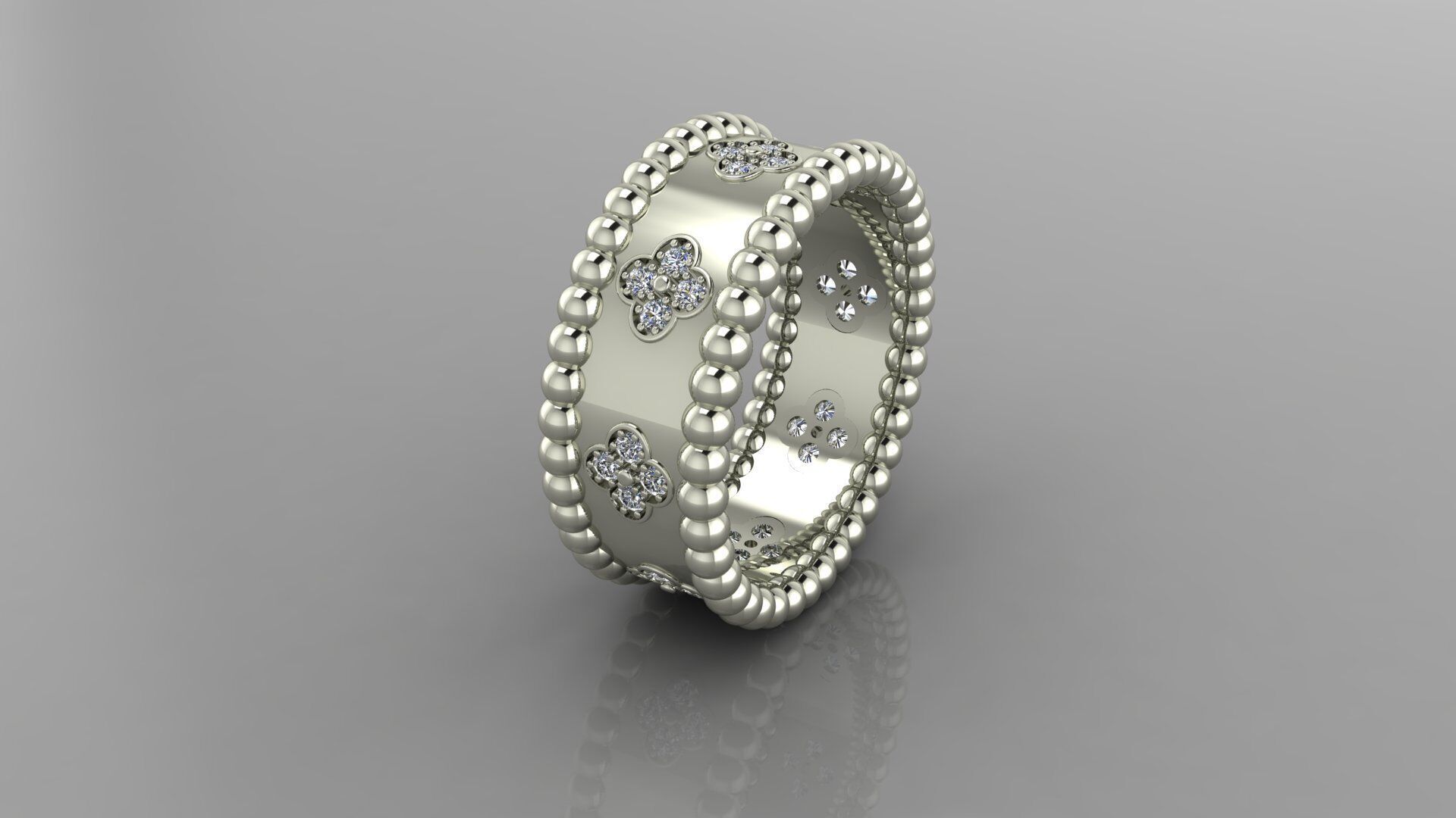 VAN CLEEF COMPLECT Jewelery 3D printed model 3D print model_22