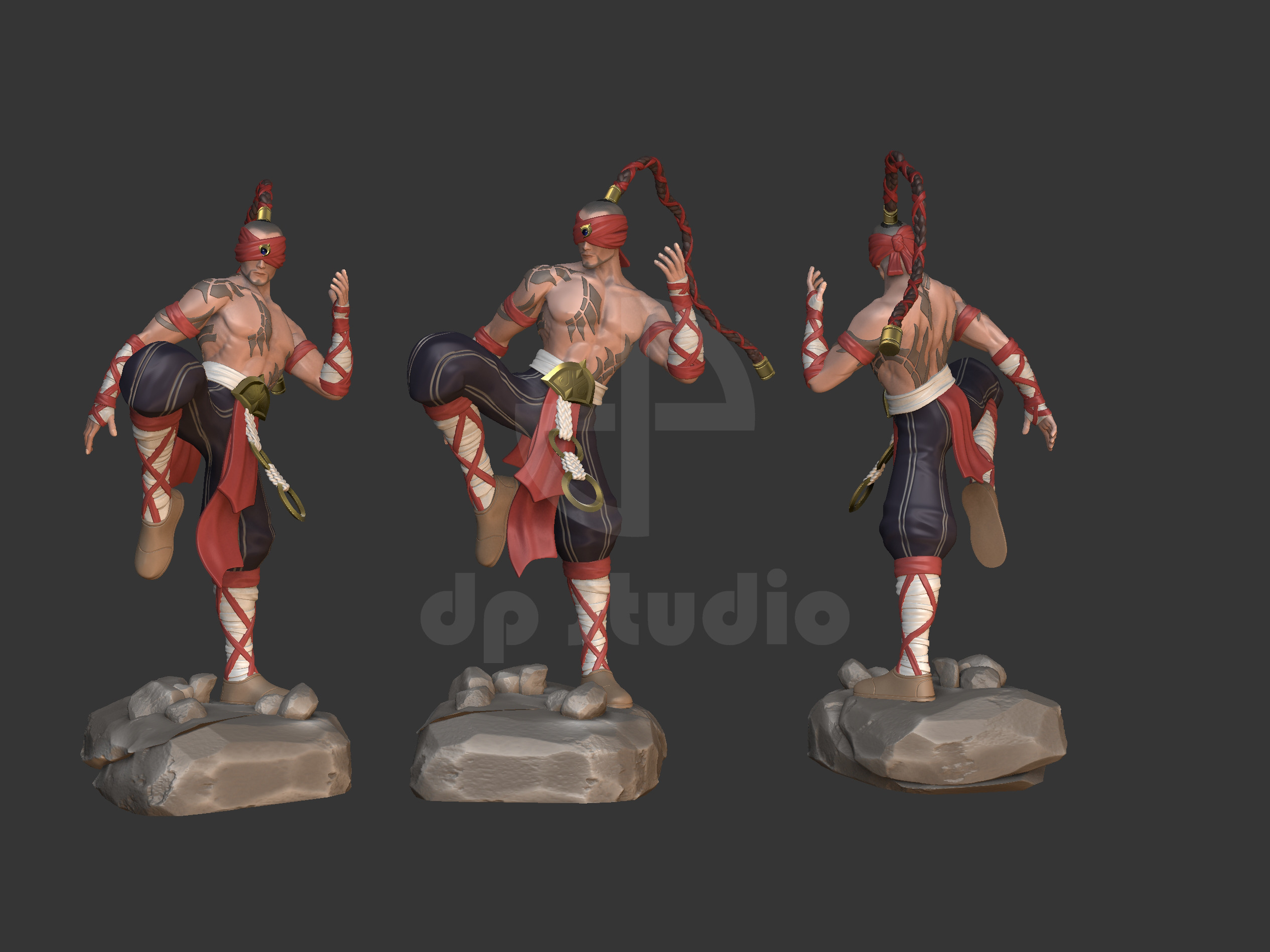 leesin League of Legends  3D print model_4