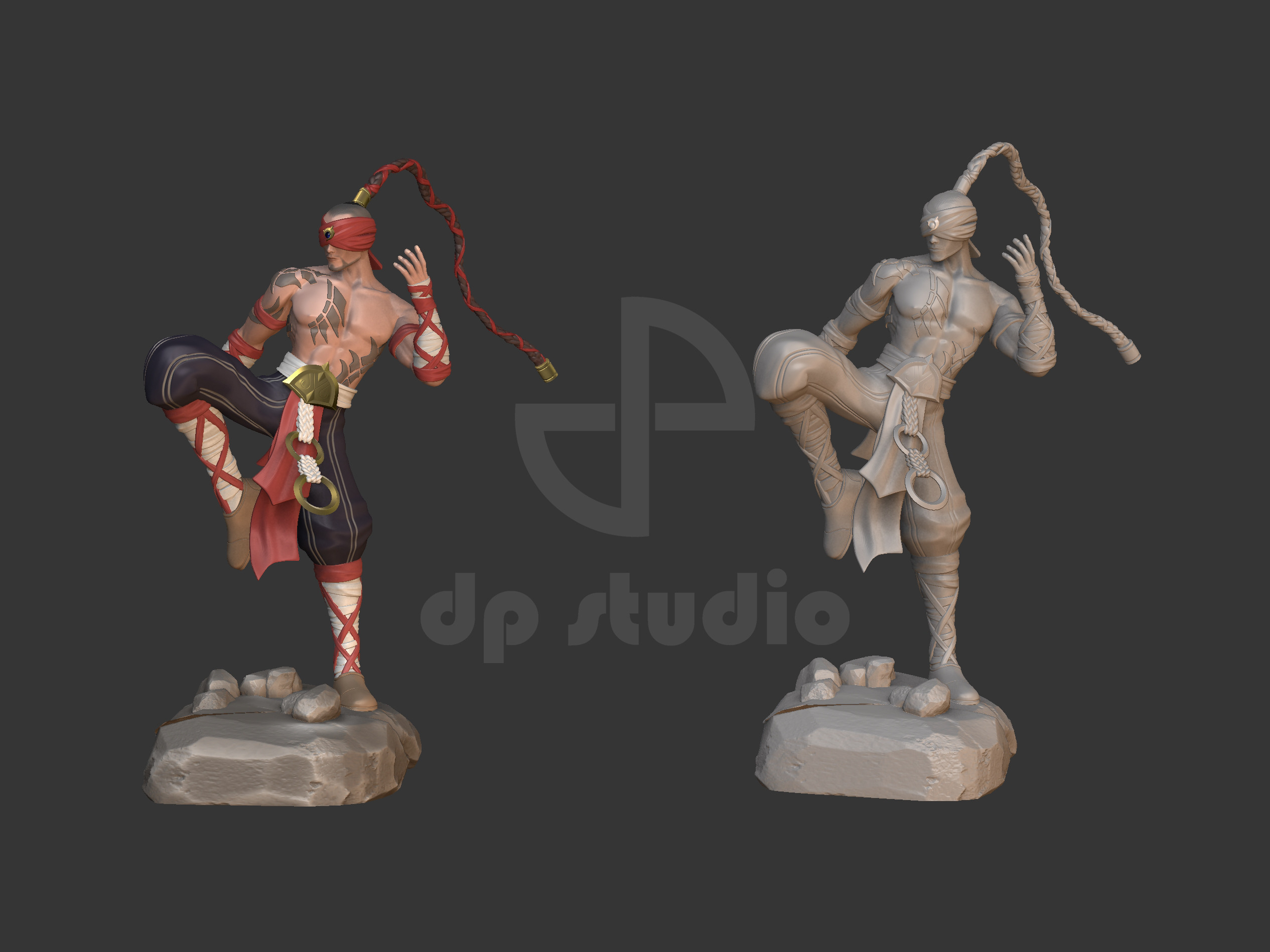 leesin League of Legends  3D print model_5