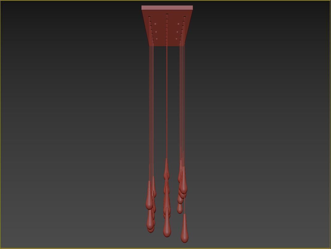 Soltaire Linear Chandelier-Medium 3D model_15