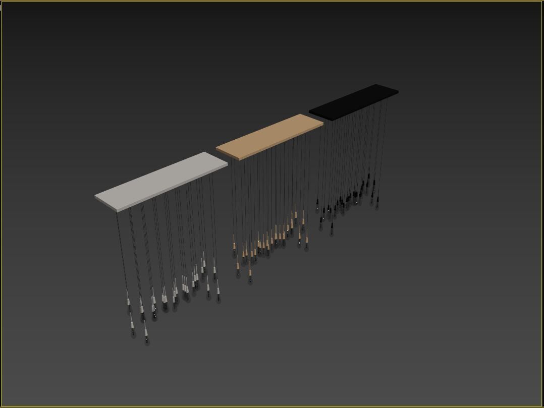 Soltaire Linear Chandelier-Medium 3D model_14