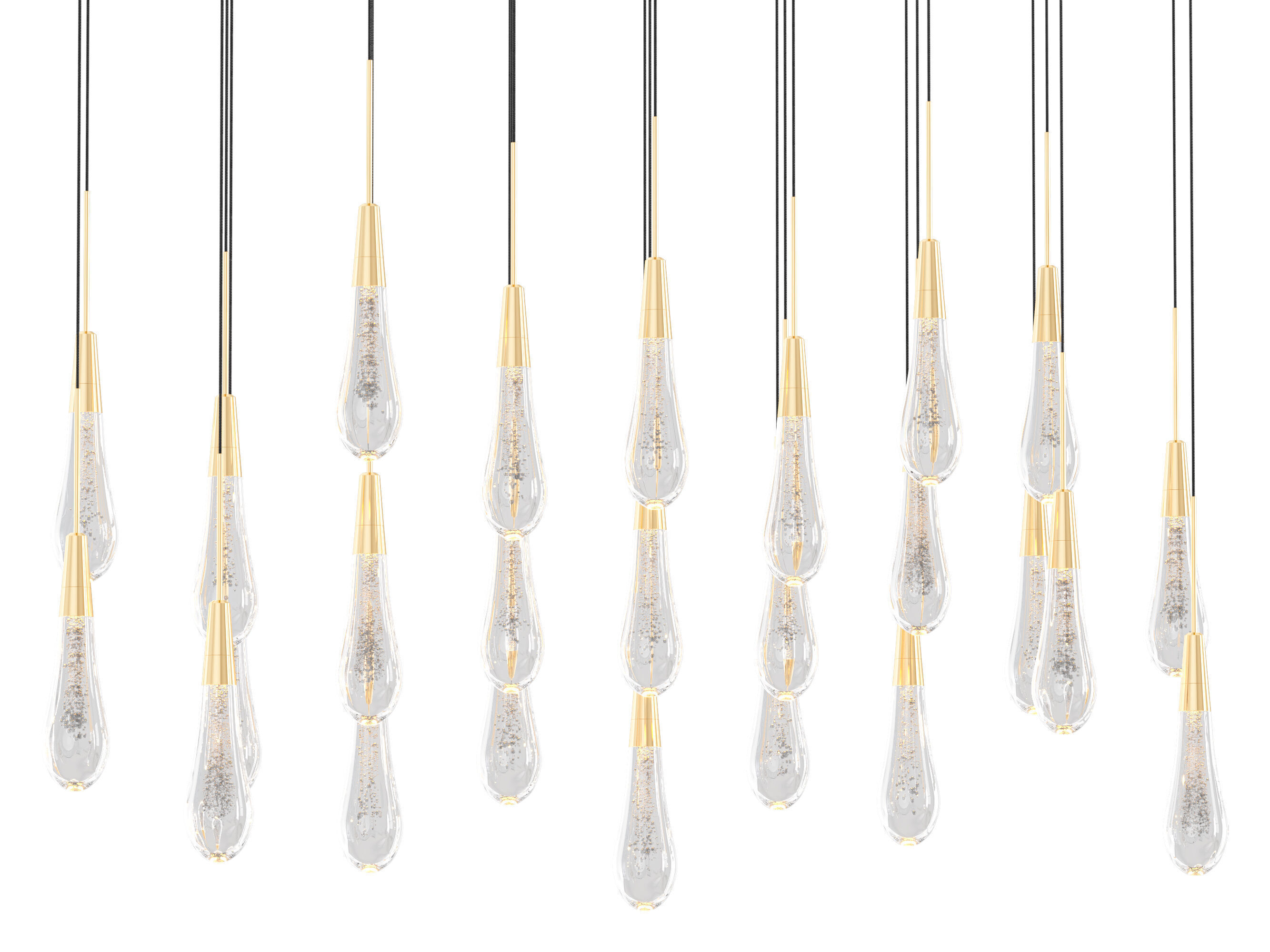 Soltaire Linear Chandelier-Medium 3D model_9
