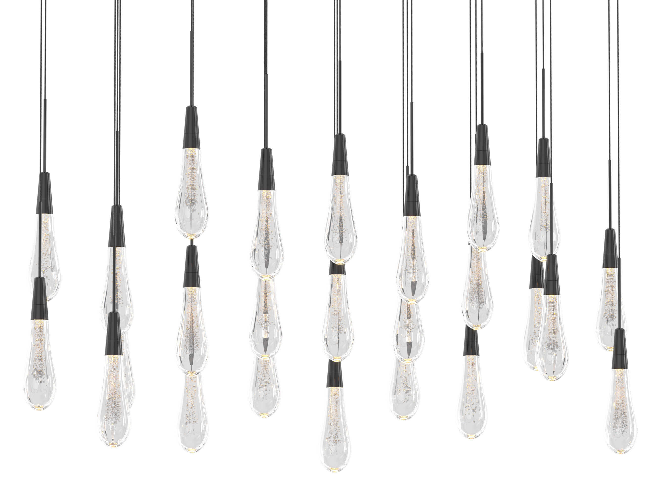 Soltaire Linear Chandelier-Medium 3D model_7