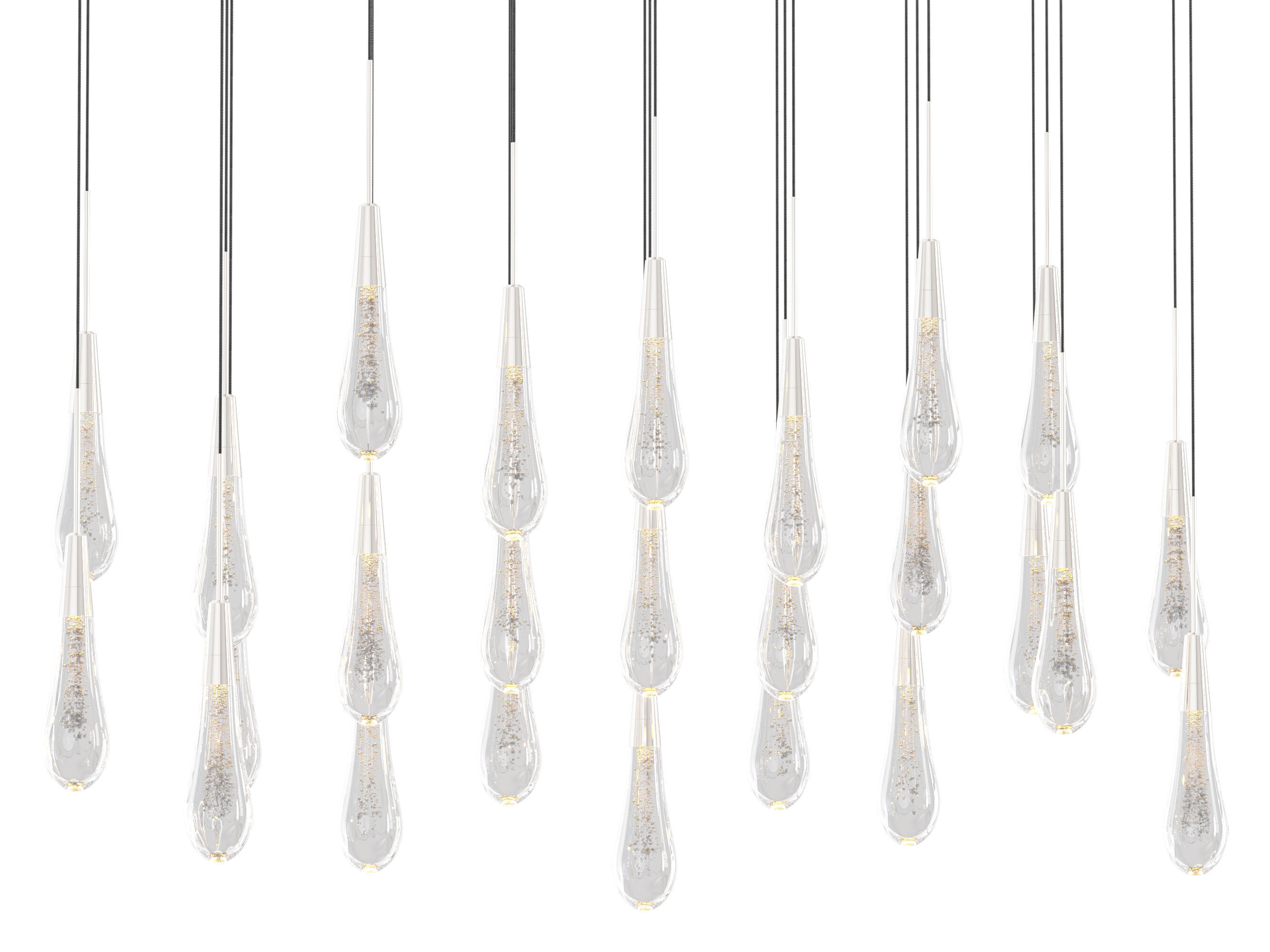 Soltaire Linear Chandelier-Medium 3D model_2