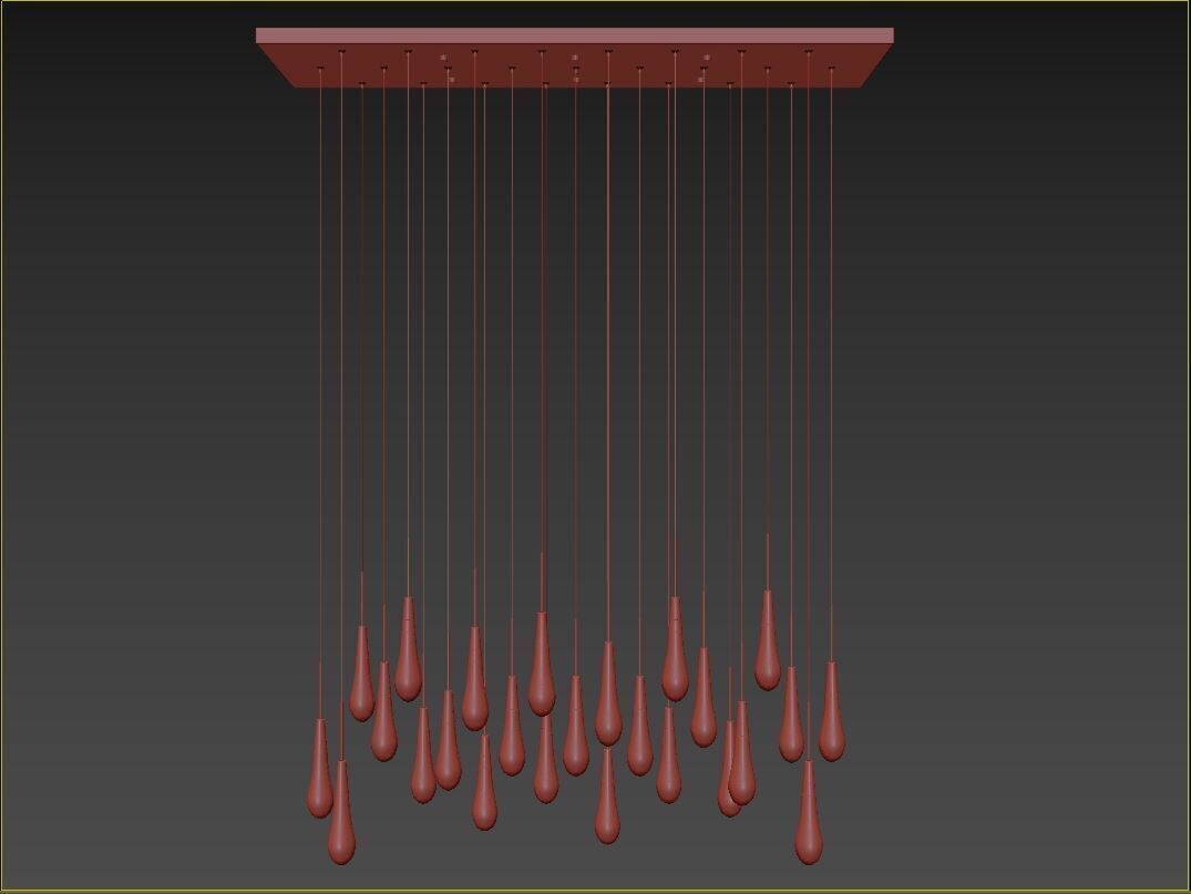 Soltaire Linear Chandelier-Medium 3D model_18