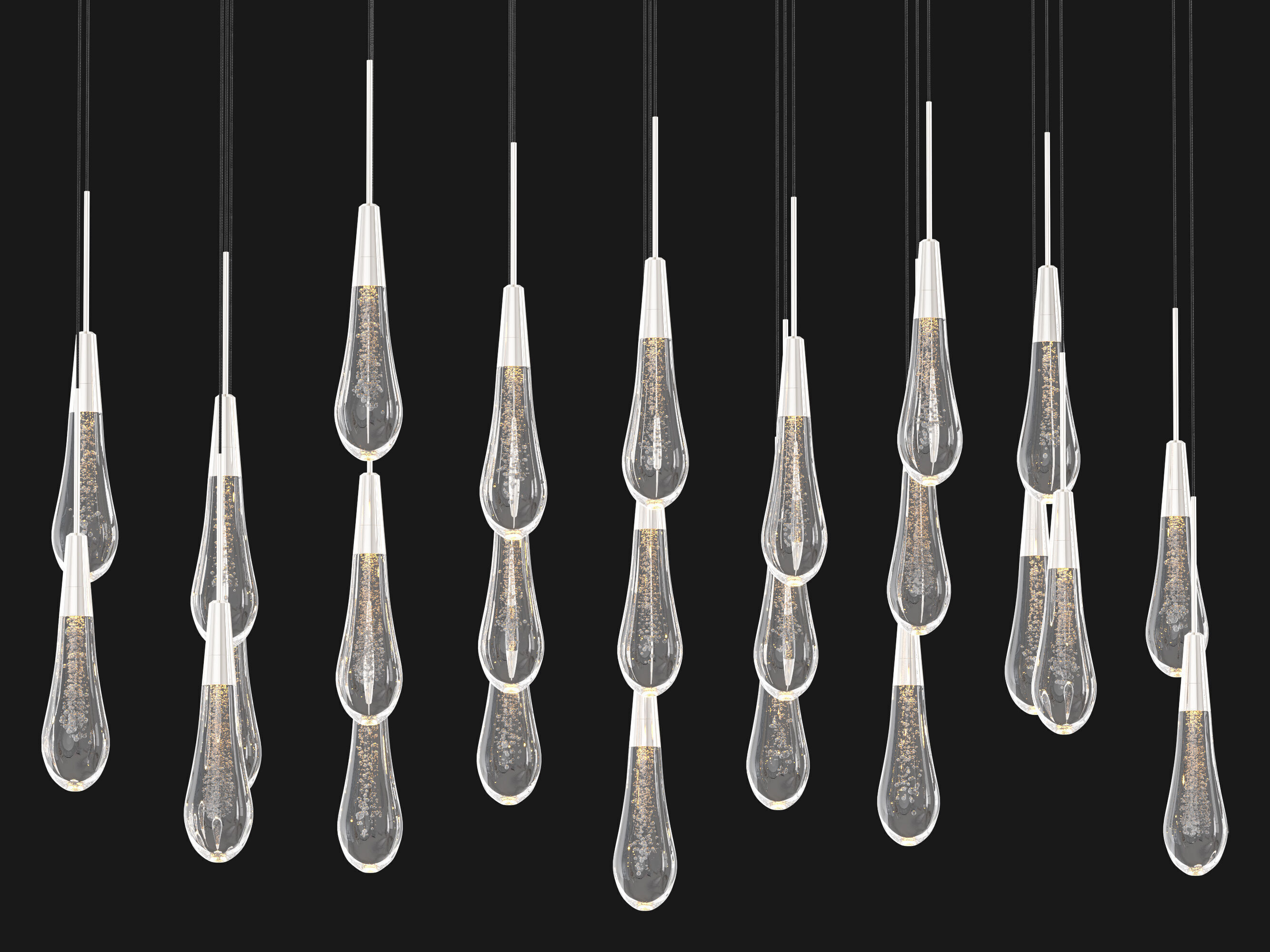 Soltaire Linear Chandelier-Medium 3D model_10