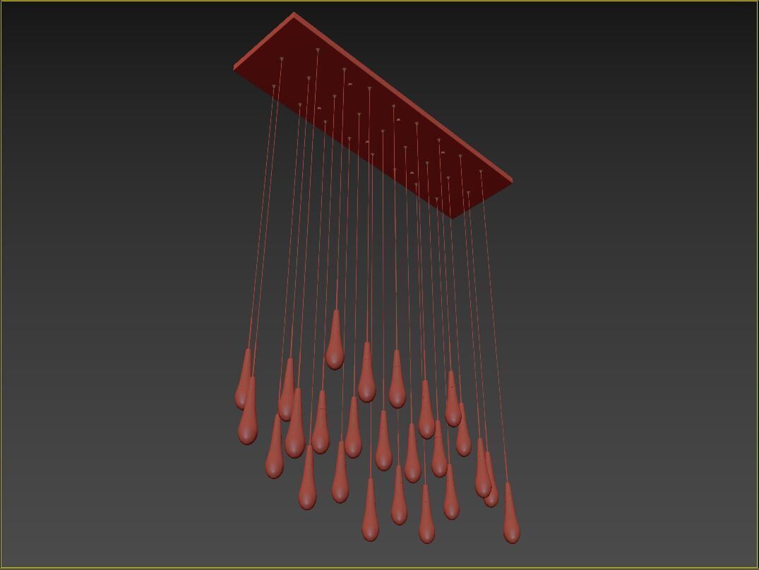 Soltaire Linear Chandelier-Medium 3D model_19