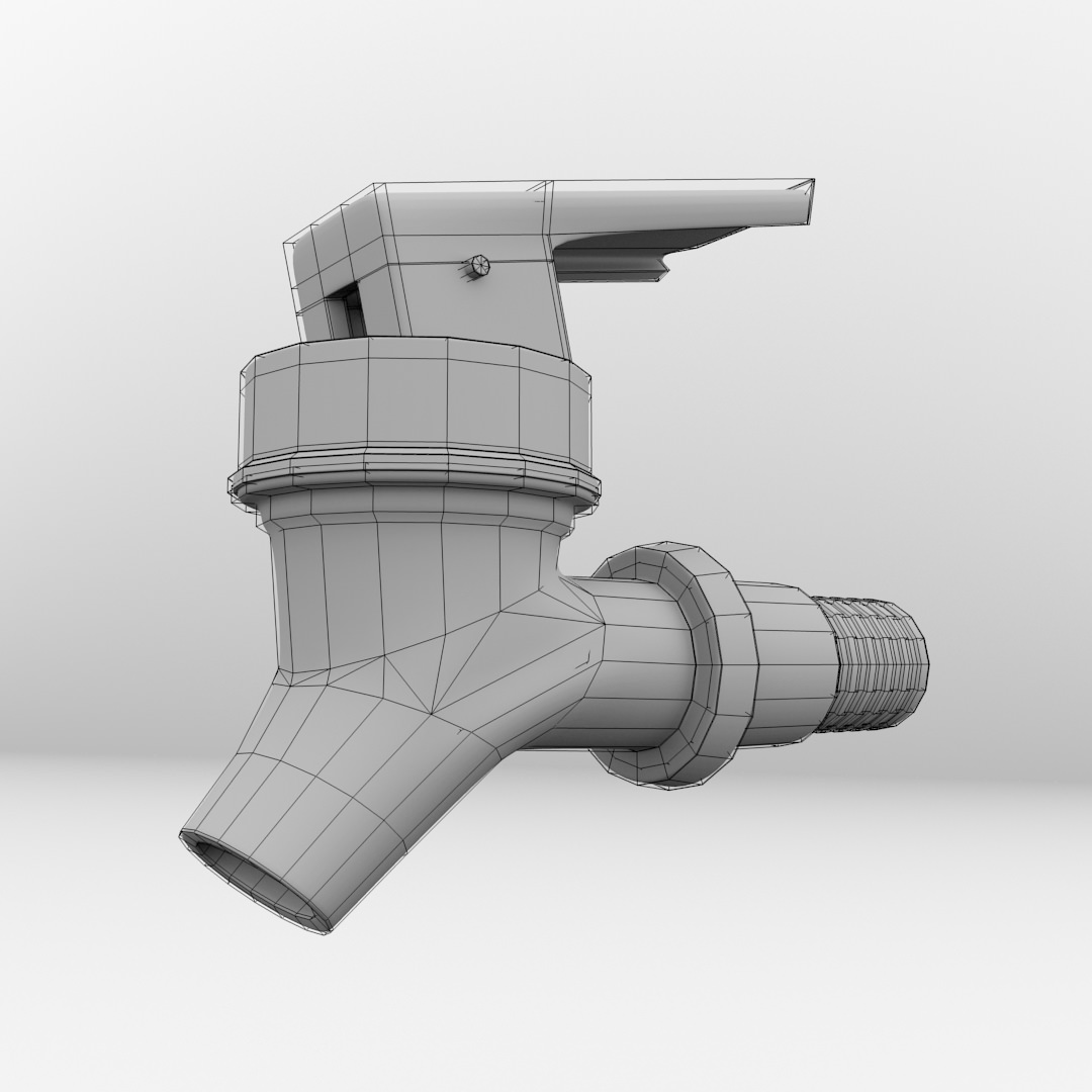 Push Tap 3D model_4