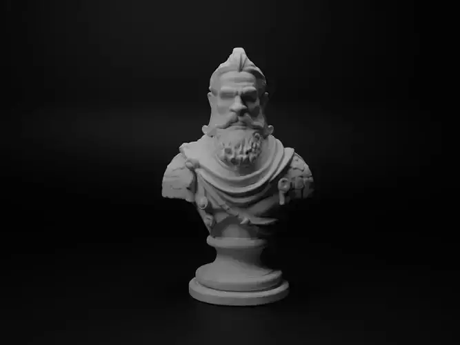 Celtic Warrior Bust Chess