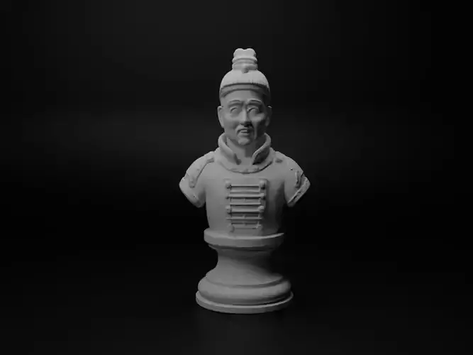 Chinese Terracotta Soldier Bust Chess