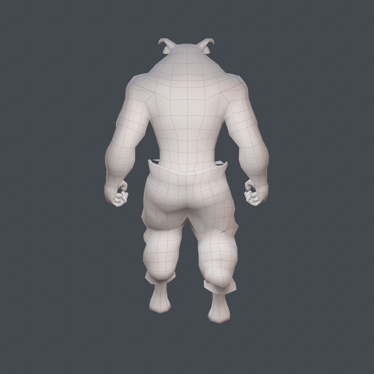 Animated Minotaur Free low-poly 3D model_10