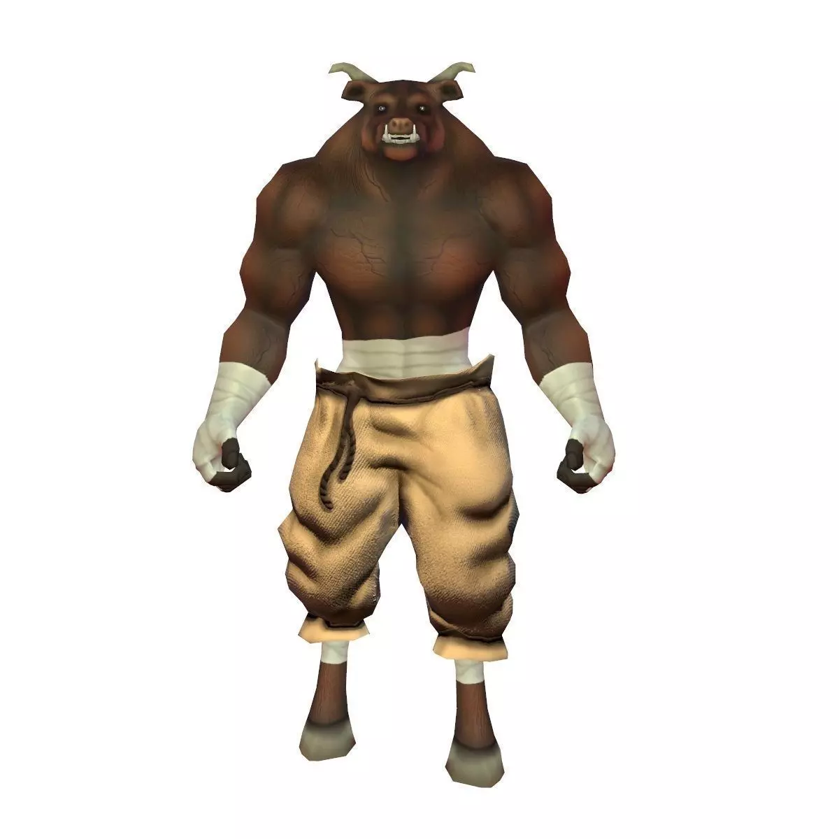 Animated Minotaur Free low-poly 3D model_0