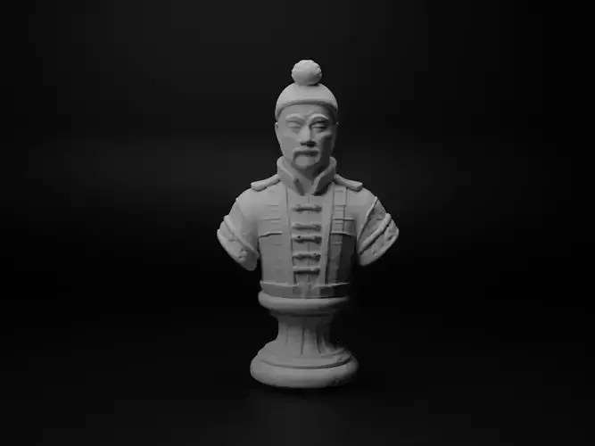 Chinese Terracotta Soldier Bust Chess