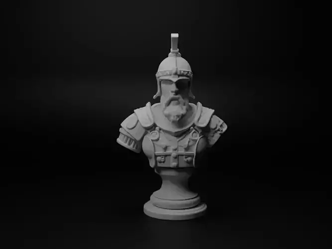 Crusader Warrior Bust Chess