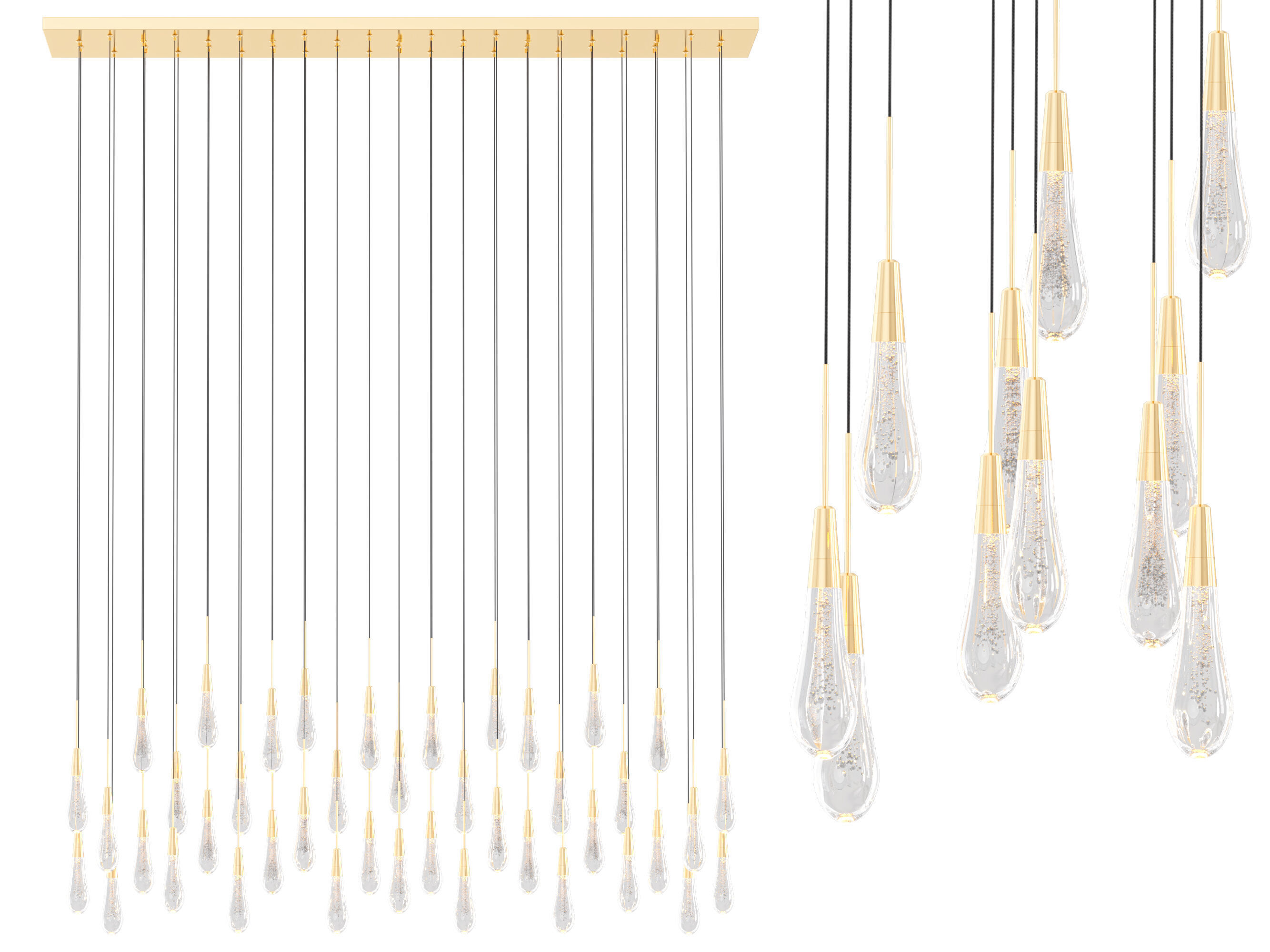Soltaire Linear Chandelier-Large 3D model_6