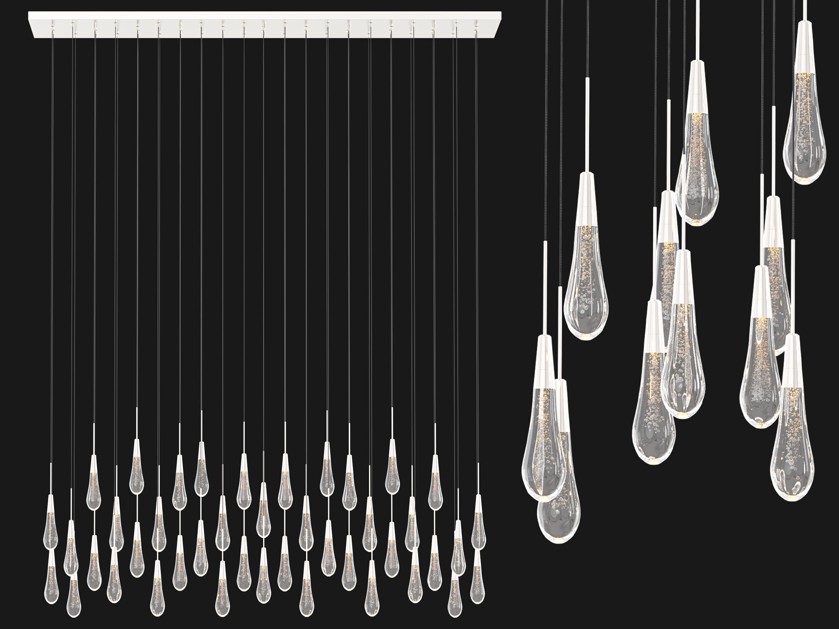 Soltaire Linear Chandelier-Large 3D model_3