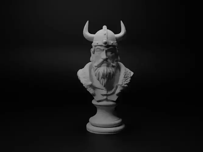 Danish Viking Bust Chess