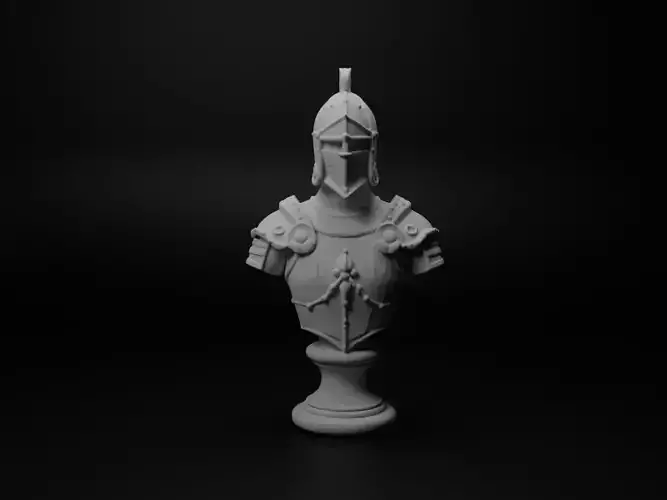 Feudal Knight Bust Chess