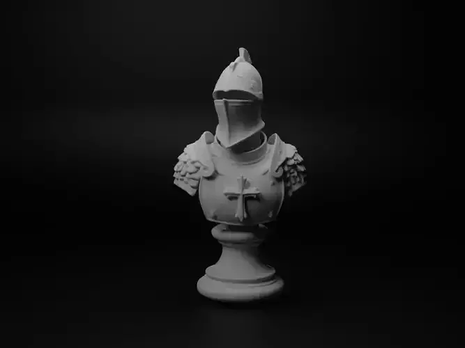 Feudal Knight Bust Chess