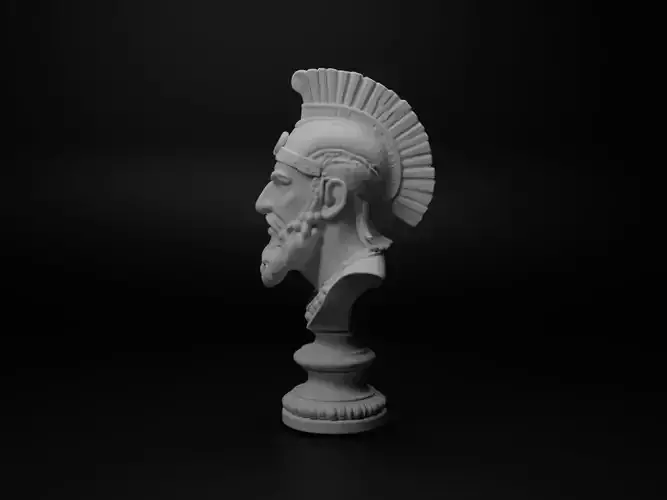 Inca Warrior Bust Chess