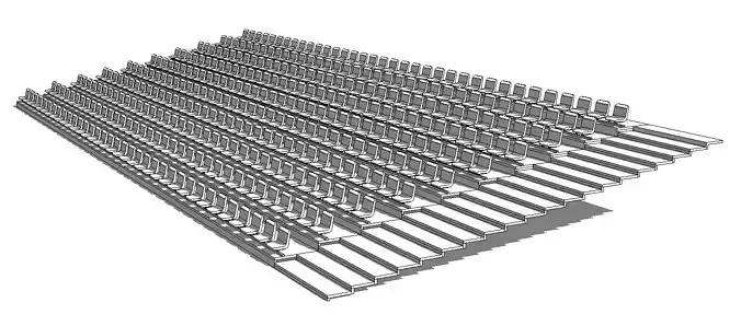 Revit Family Seating Stairs Auditorium Lecture Event