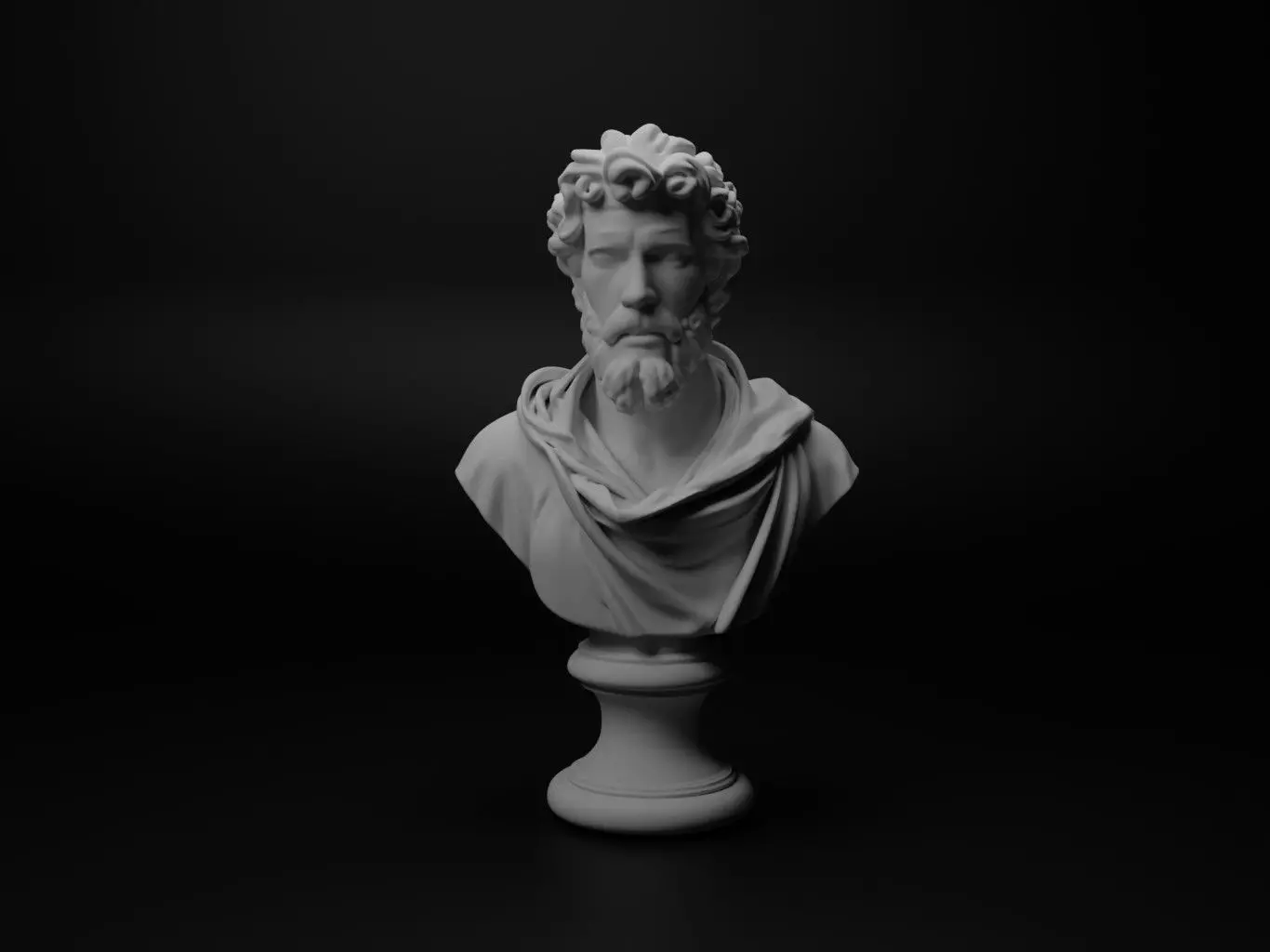 Italian Condottieri Bust Chess 3D print model_0