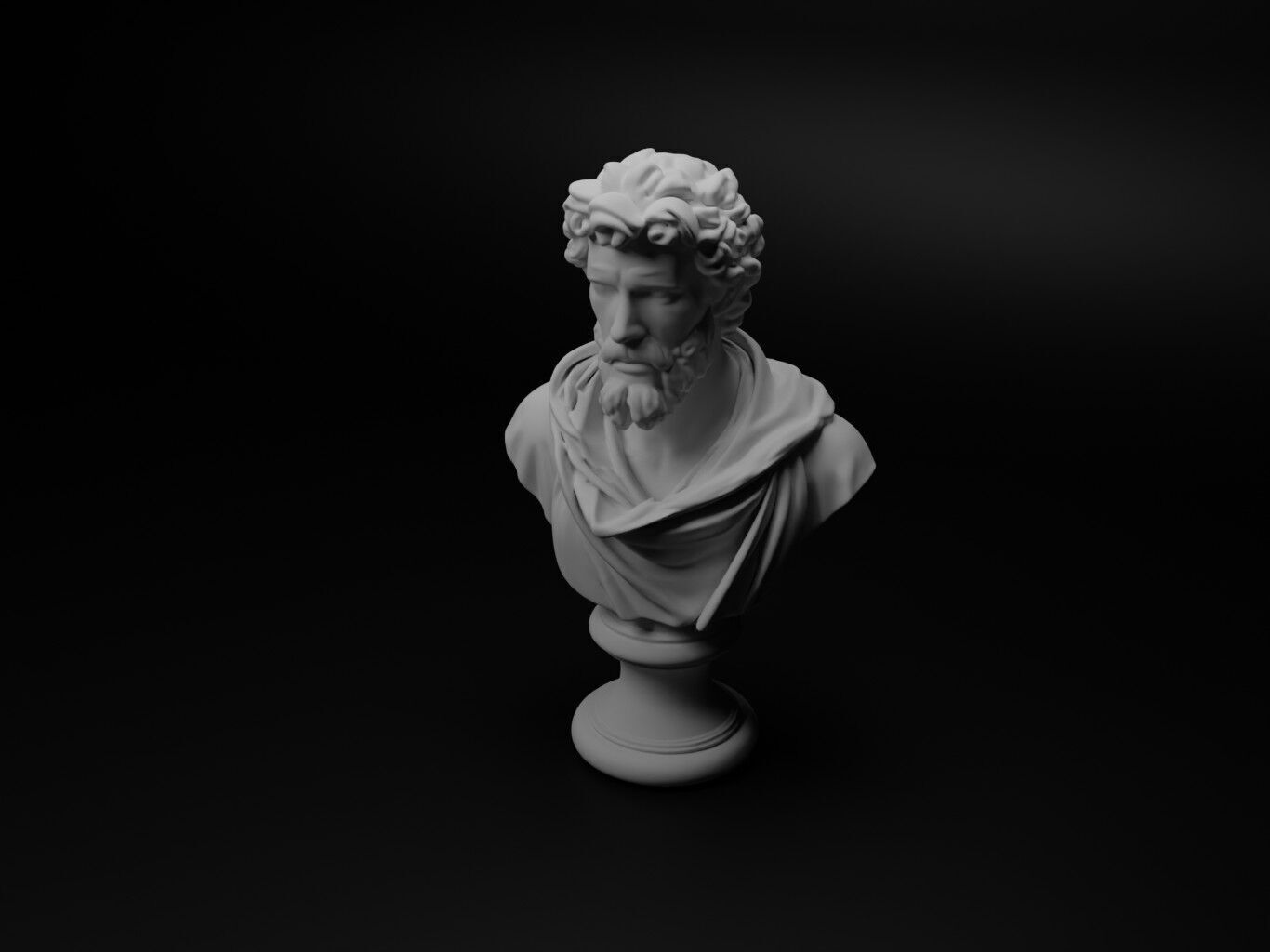 Italian Condottieri Bust Chess 3D print model_1