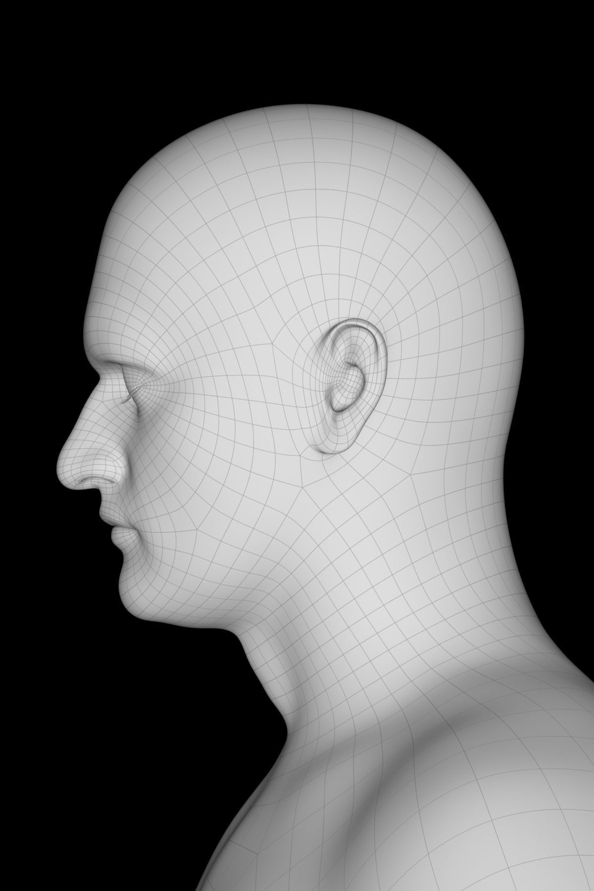 Vladimir man in his underwear Low-poly 3D model_26