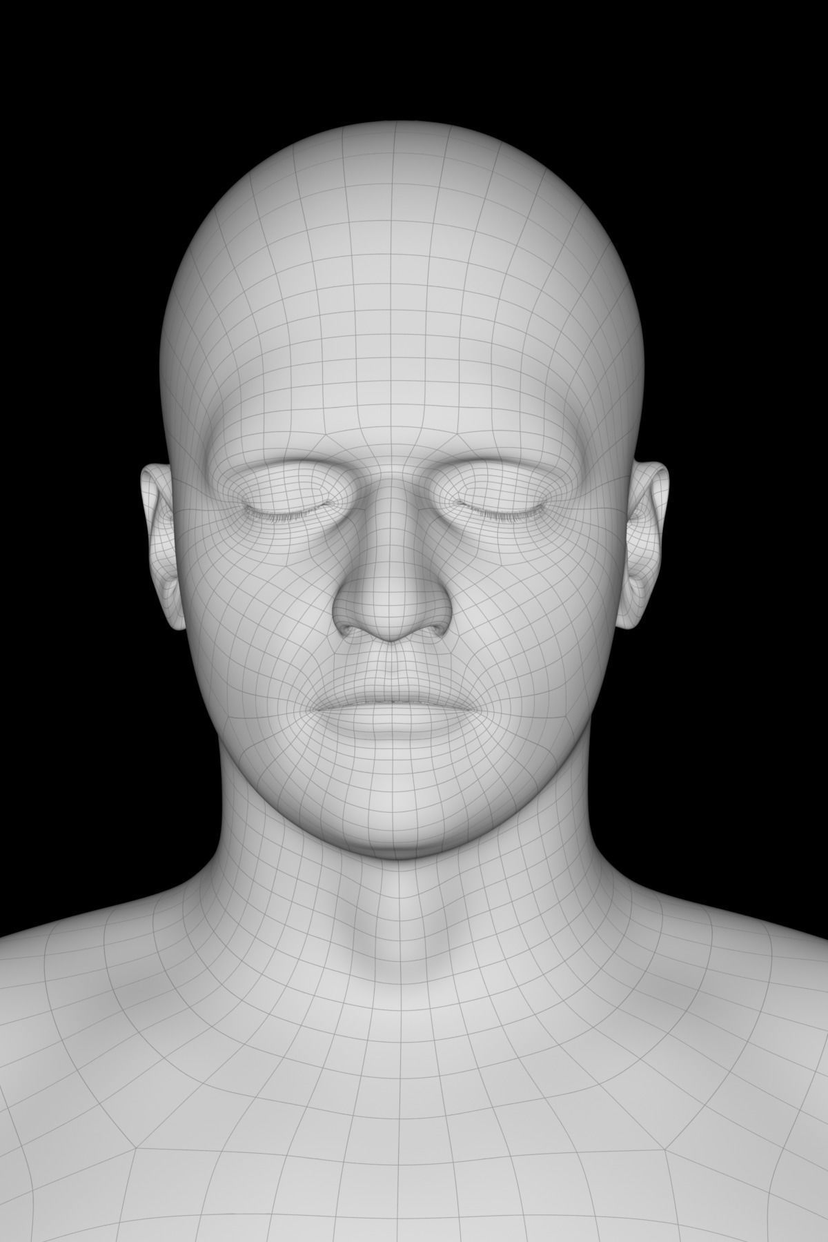 Vladimir man in his underwear Low-poly 3D model_25