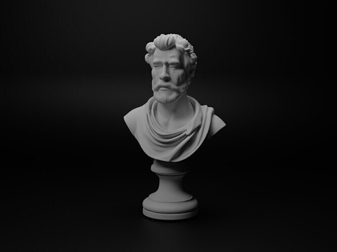 Italian Condottieri Bust Chess 3D print model