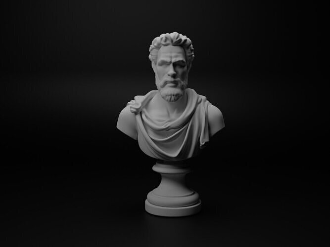 Italian Condottieri Bust Chess 3D print model
