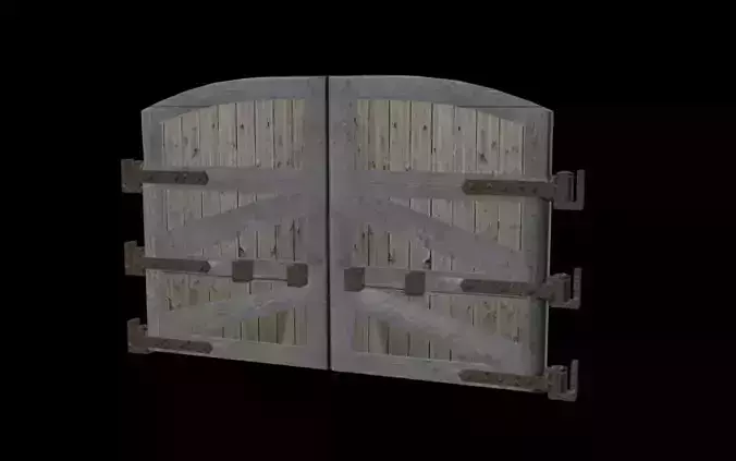 Wooden Gates Free 3D model