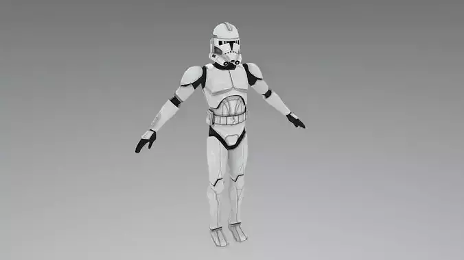 Tactical Clone Troops Camera Animation Low-poly 3D model Tactical Clone Troops Camera Animation Low-poly 3D model