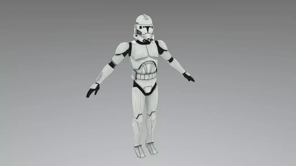Tactical Clone Troops Camera Animation Low-poly 3D model_0