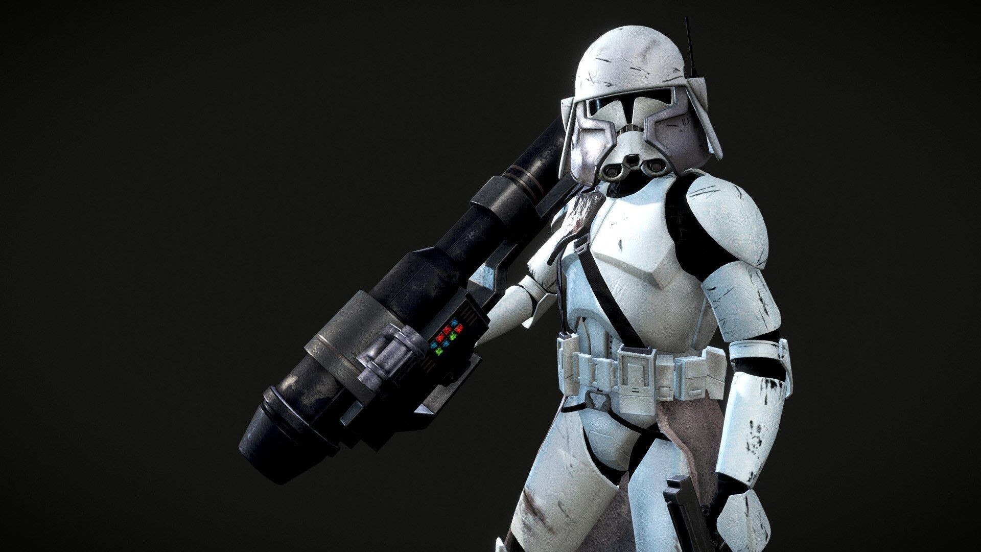Tactical Clone Troops Camera Animation Low-poly 3D model_1