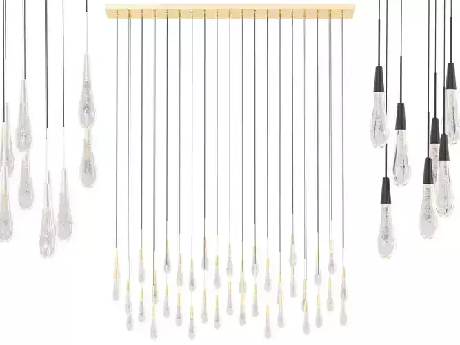 Soltaire Linear Chandelier-XLarge 3D model
