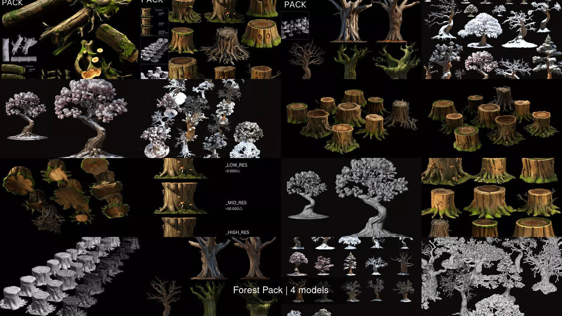 Forest Pack 3D Model Collection_0