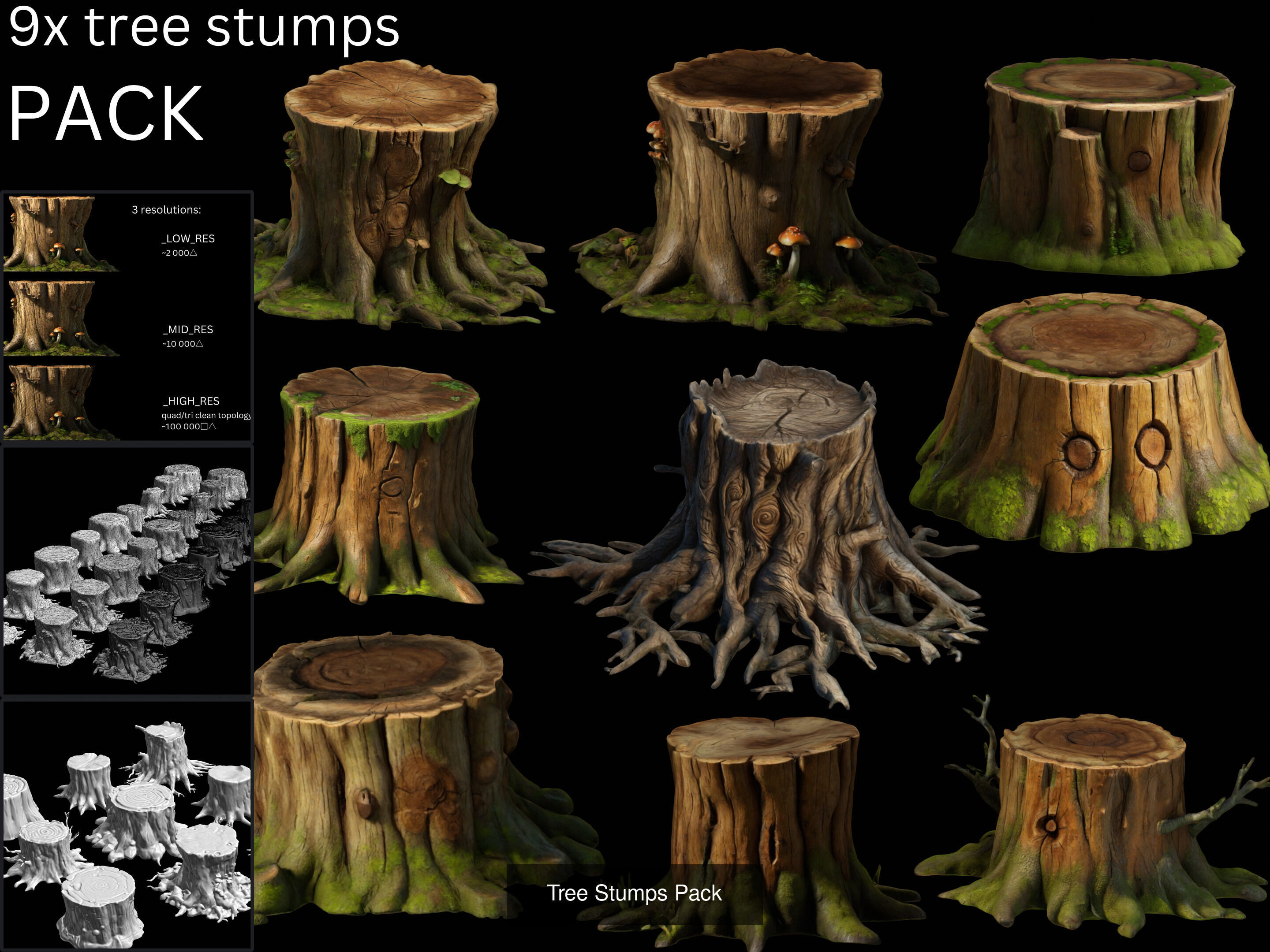 Forest Pack 3D Model Collection_1