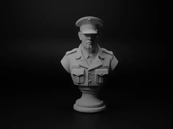 Marine Soldier Bust Chess