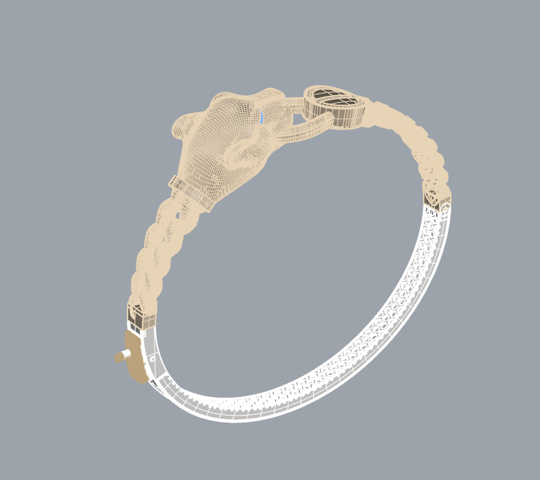 3D awesome zbrush gurmetli tiger handcuff model 3D print model_1